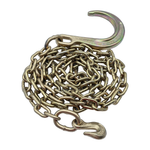 G70 5/16"x10' Chain Assembly w/8" J Hook on One End w/Forged 5/16" Grab Hook on Opposite End