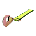 2" x 12" HD 3 Ply Center Short End/Ratchet Buckle End w/2'' Twisted Flat Snap Hook - Green