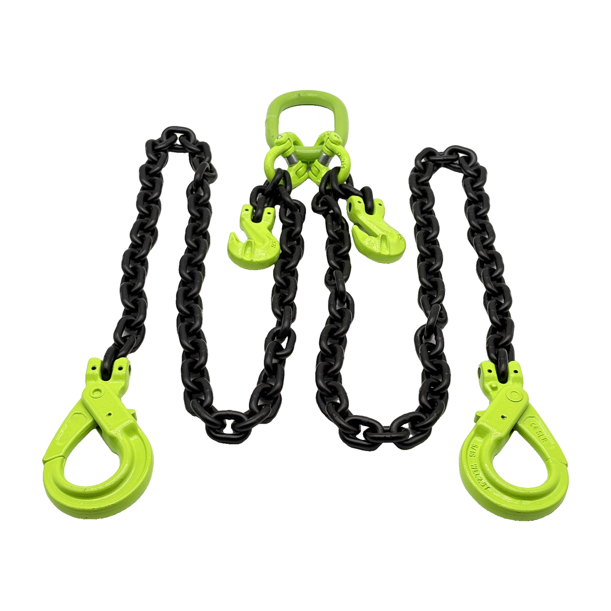 G100 2-Leg Chain Sling w/Shortening Grab + Self-Locking Hooks