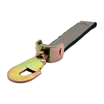 2" x 12" HD 3 Ply Center Short End/Ratchet Buckle End w/2'' Swivel Flat Snap Hook - Gray