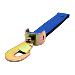 2" x 12" HD 3 Ply Center Short End/Ratchet Buckle End w/2'' Swivel Flat Snap Hook - Blue