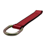 2" x 12" Heavy-Duty 3 Ply Center Short End/Ratchet Buckle End w/2" D-Ring - Red