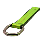 2" x 12" Heavy-Duty 3 Ply Center Short End/Ratchet Buckle End w/2" D-Ring - Green