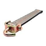 2" x 12" HD 3 Ply Center Short End/Ratchet Buckle End w/2'' Swivel ''J'' Hook - Gray
