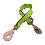 2" x 24" 1-Ply Strap Extension w/Twisted Flat Snap Hooks on Each End - Green